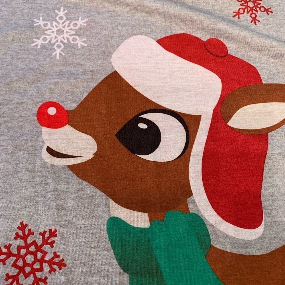 North Pole Rudolph Mens Christmas Sleep Shirt sz LT NWOT
